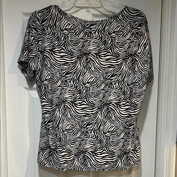 Elementz Zebra Pattern Short Sleeve Top - Picture 5 of 5